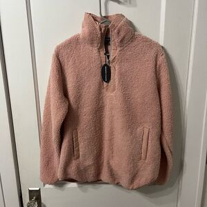 NWT Pink Sherpa Pullover